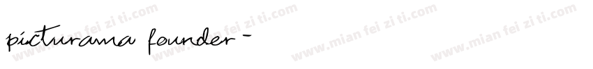 picturama founder字体转换